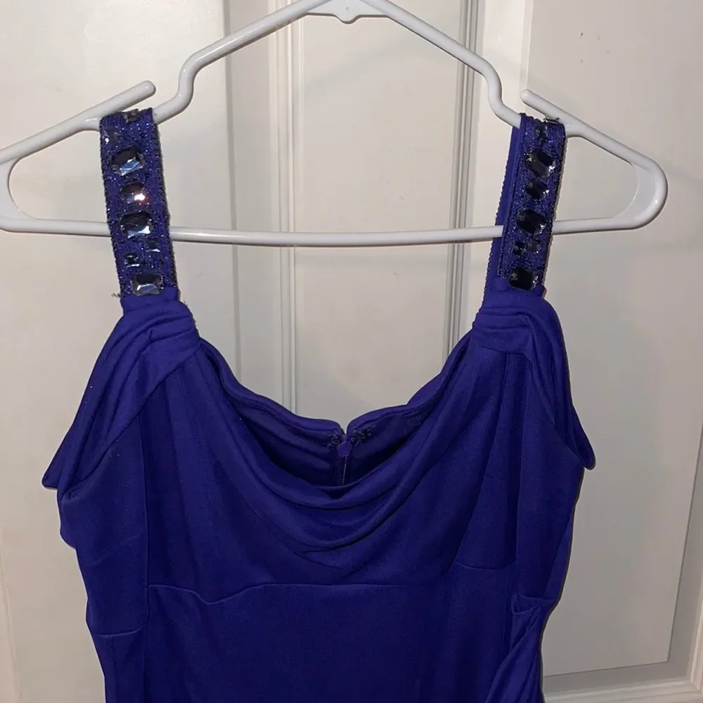 Purple evening dress - Picture 1 of 3